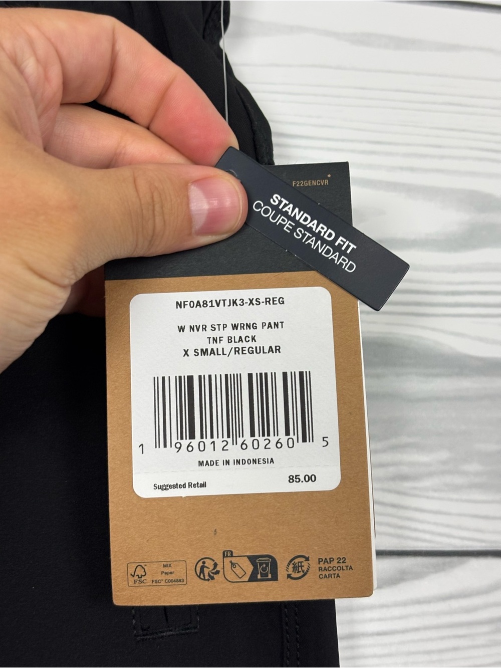The North Face Never Stop Wearing Pants NWT black size XS flash dry standard fit - Picture 5 of 11